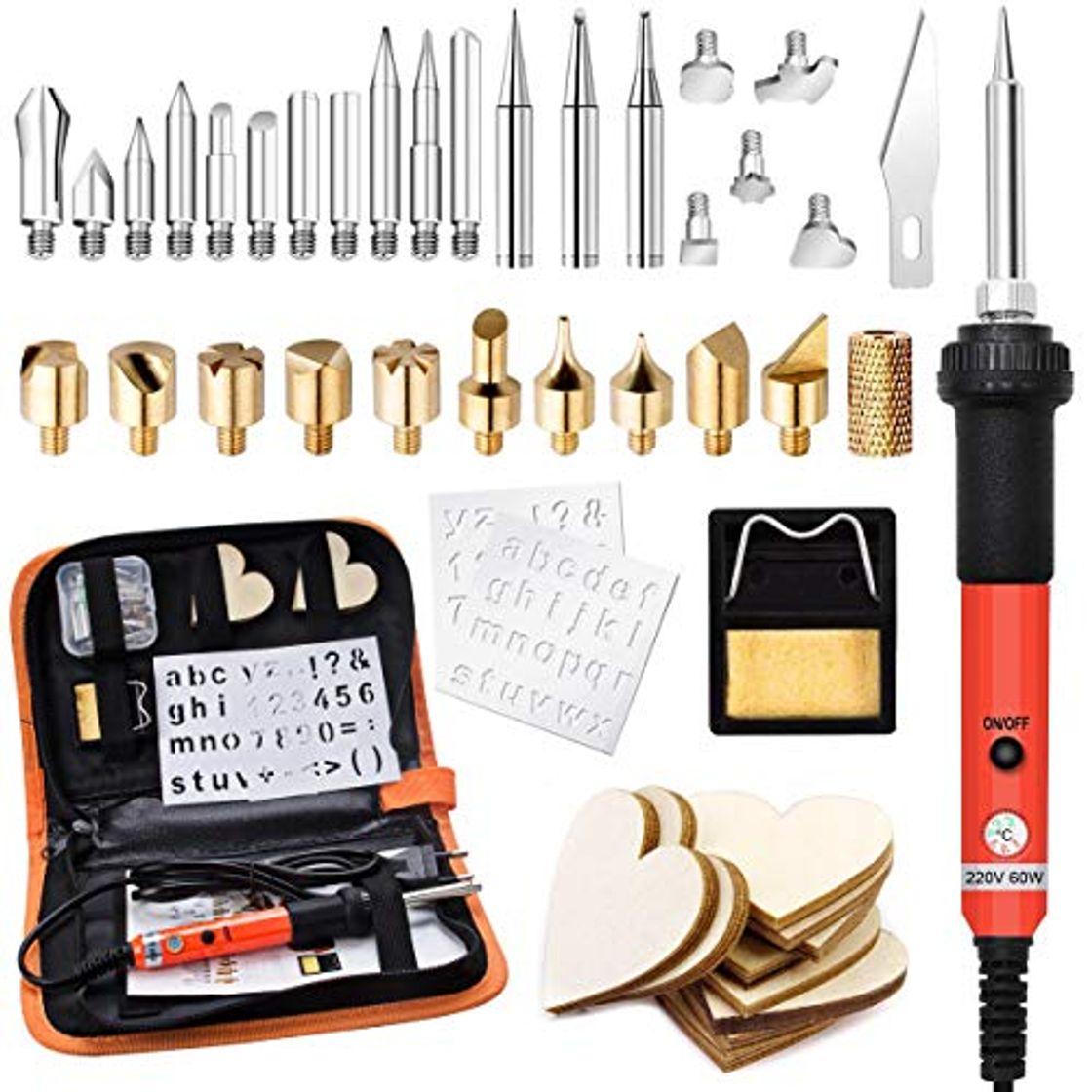 Place 45pcs Kit Pirograbador de Madera