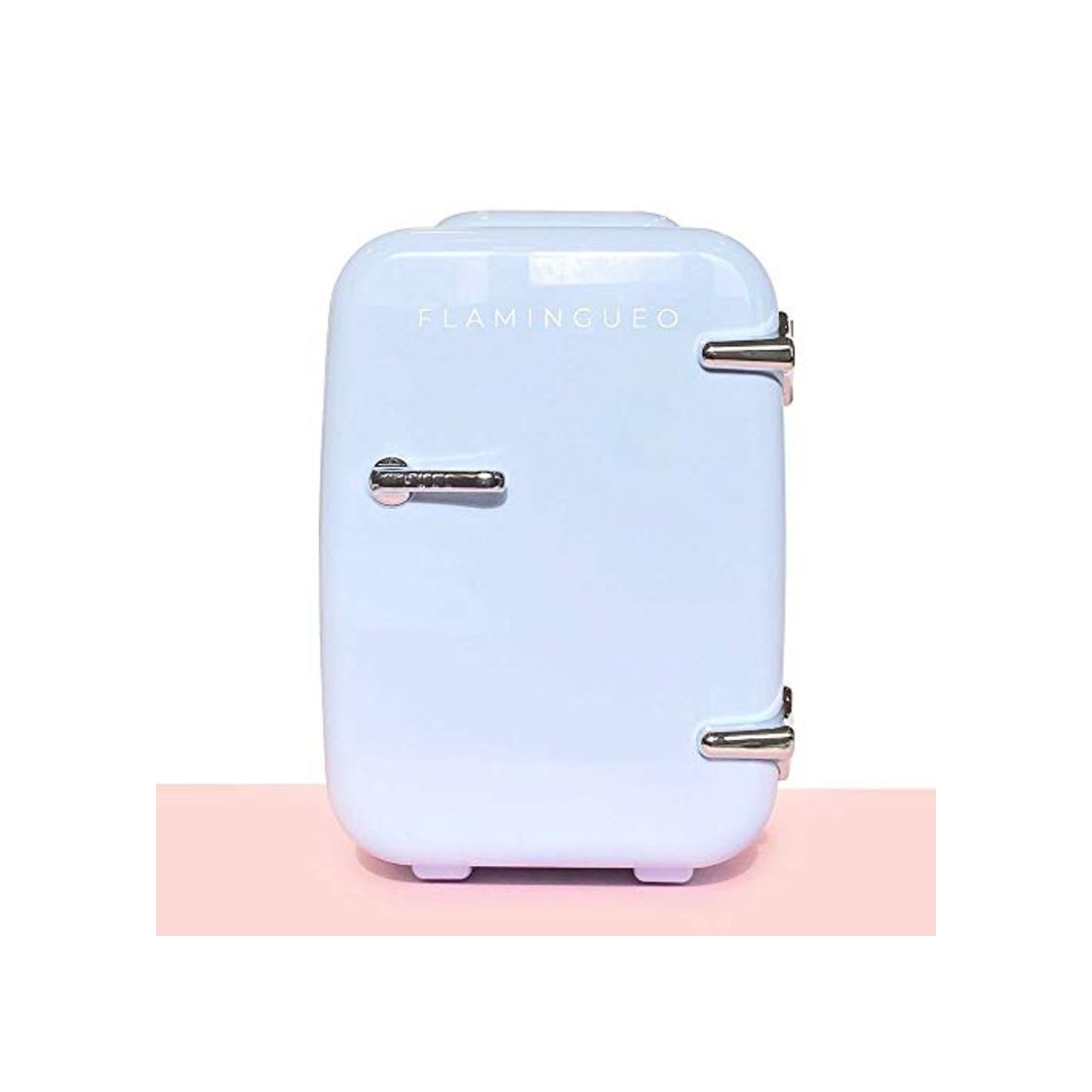 Social Flamingueo Nevera Vintage Portatil - Frigorifico Pequeño 4L, Mini Frigo Cosmeticos 12V