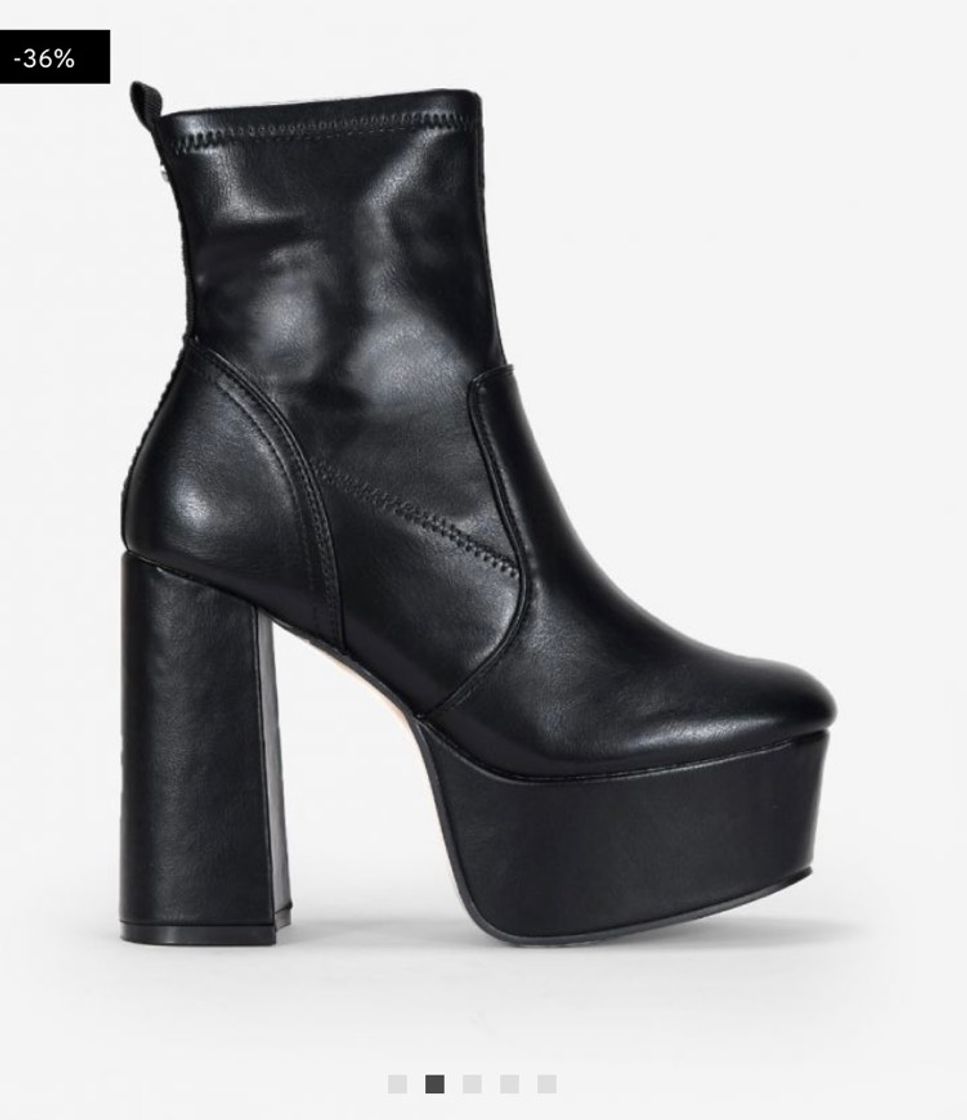 Social Botines negros tacón XXL