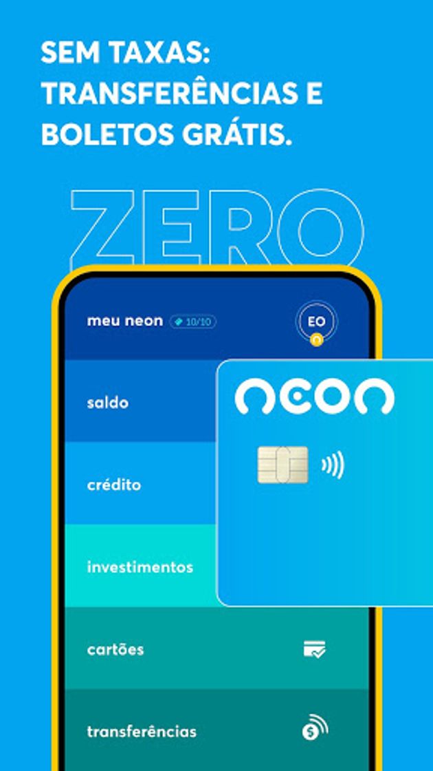 Fashion Neon cartão de crédito e débito, sem consulta! 💳