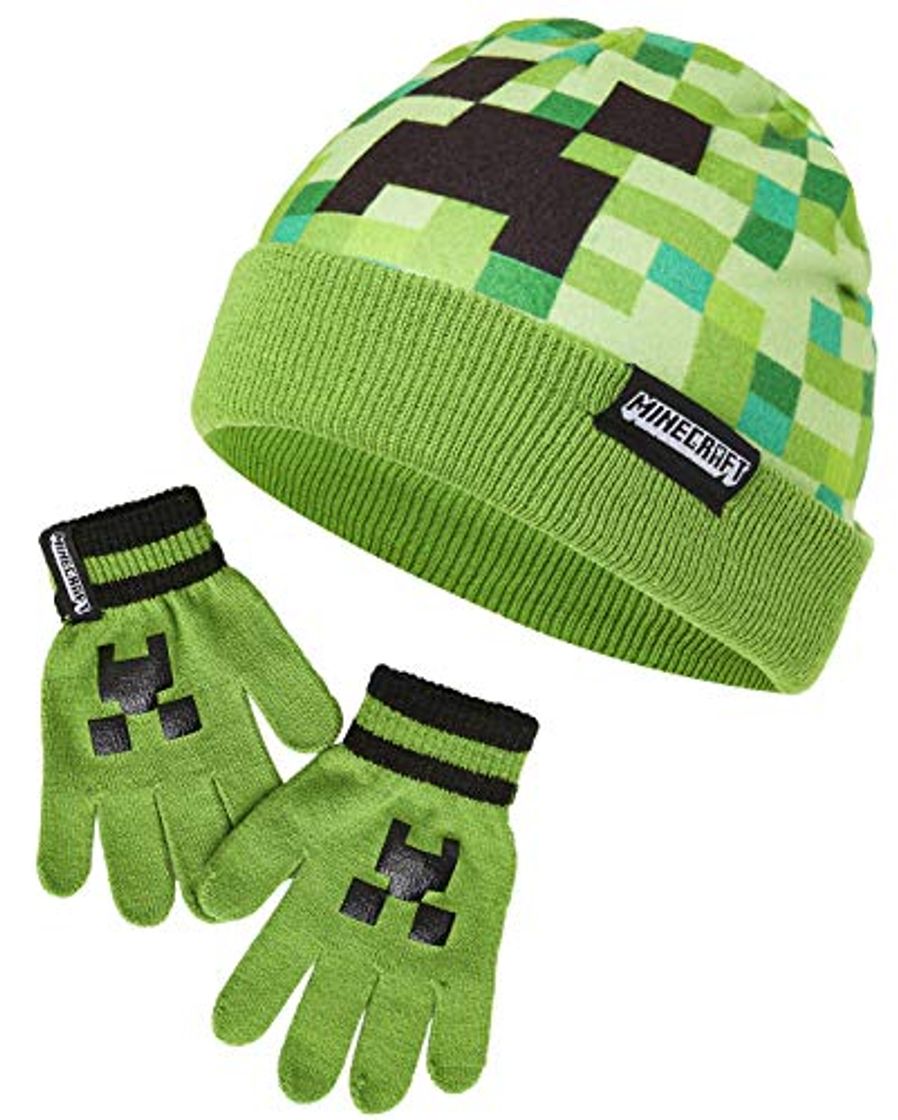 Products Minecraft Set de Gorro y Guantes Para Chicos