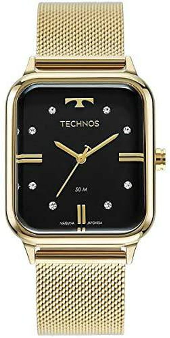 Fashion Relógio Technos Feminino Dourado Pulseira Aco 