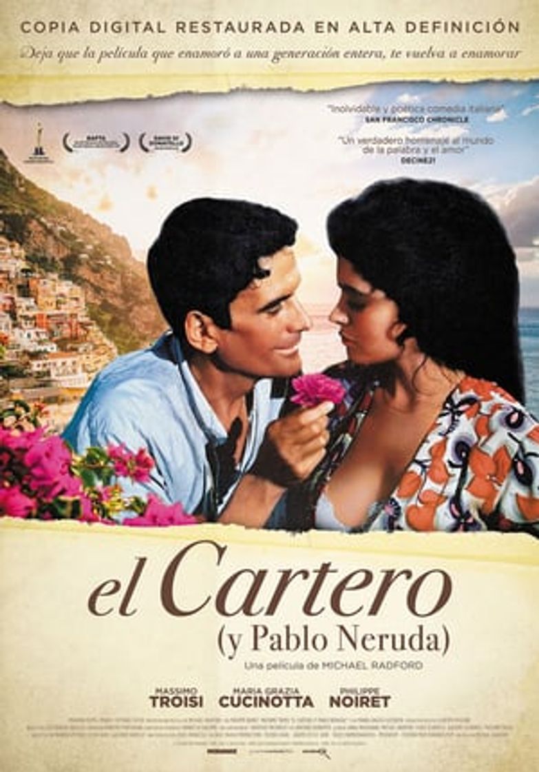 Película El cartero (y Pablo Neruda)