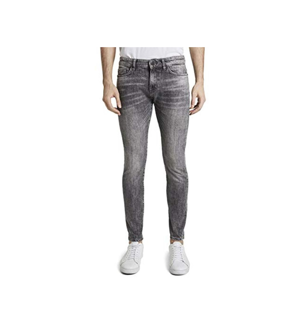 Moda Tom Tailor Troy Slim Jeans, Denim Gris, 36