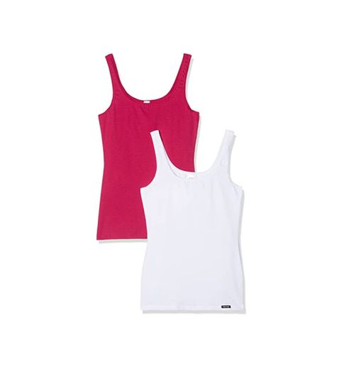 Skiny Advantage Cotton - Camiseta interior de sin mangas con cuello redondo