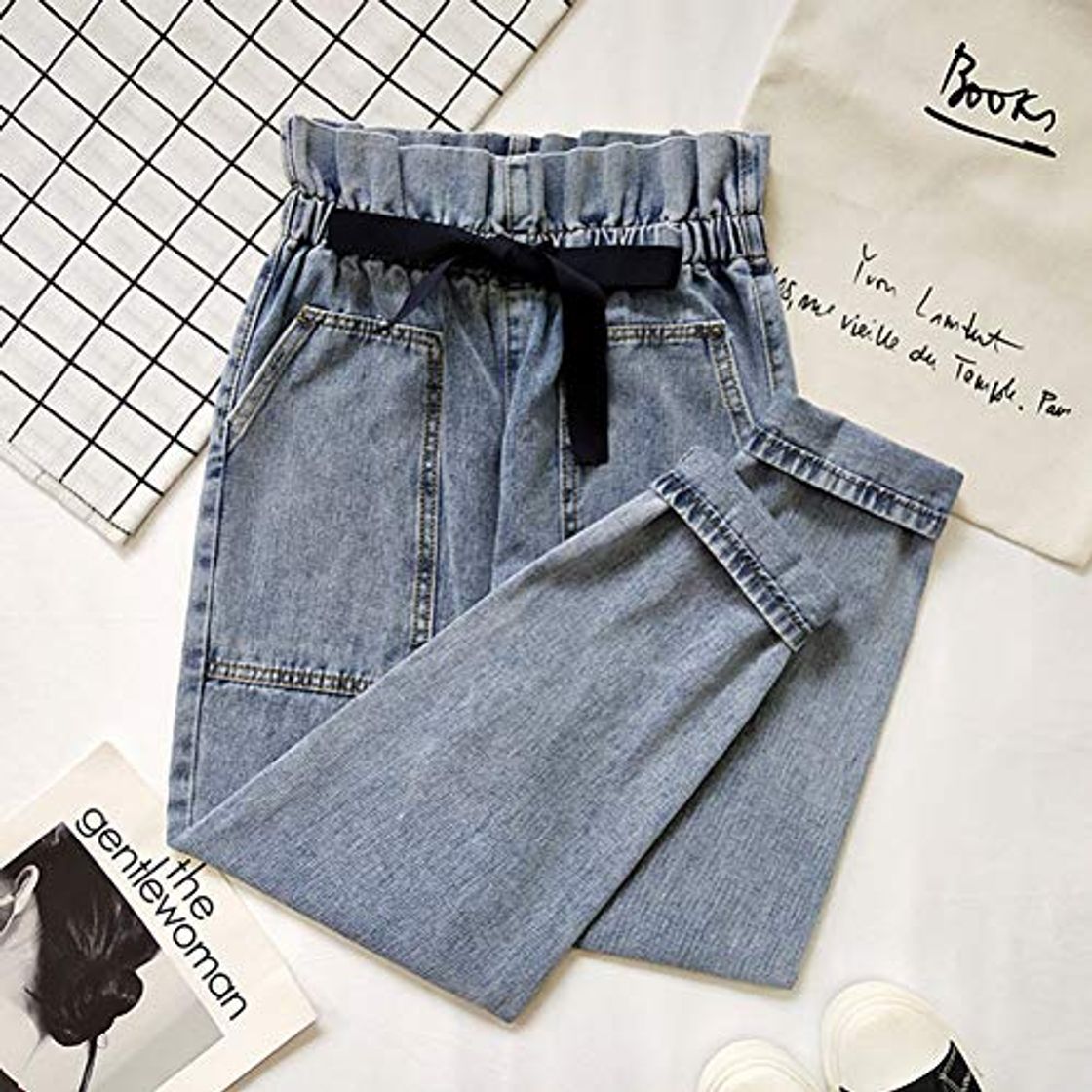 Moda YSDSBM Mujeres Summer Mom Jeans Harem Jeans Casual Denim Pantalones Boyfriends Jeans Femme Pantalones High Waisted Jeans Vintage