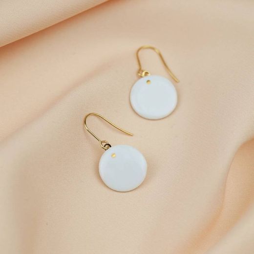 Light porcelain earrings