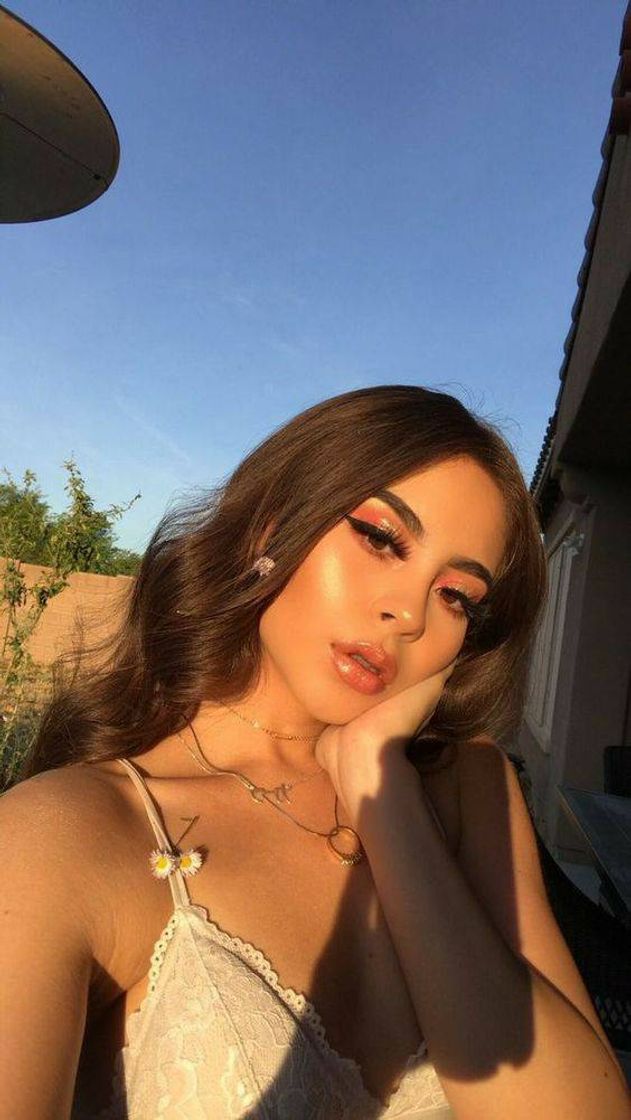 linda make rosa com dourado💕