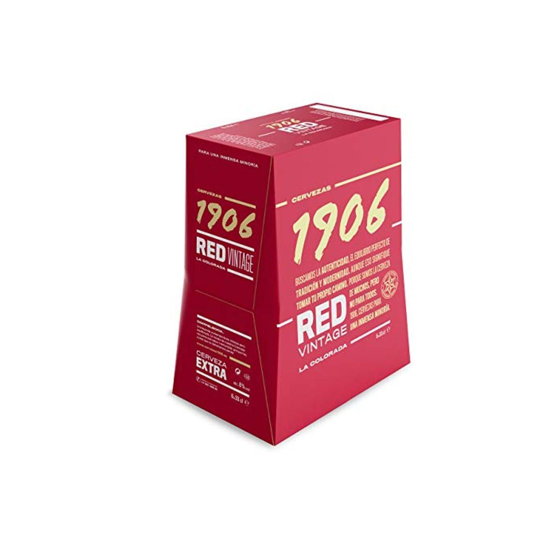 Productos 1906 Red Vintage Cerveza - Paquete de 6 botellas x 330 ml