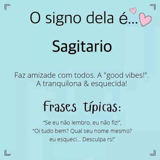 Frases típicas de sagitário!