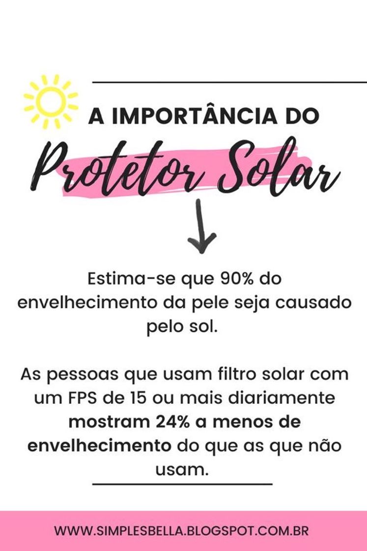 Moda Protetor solar 