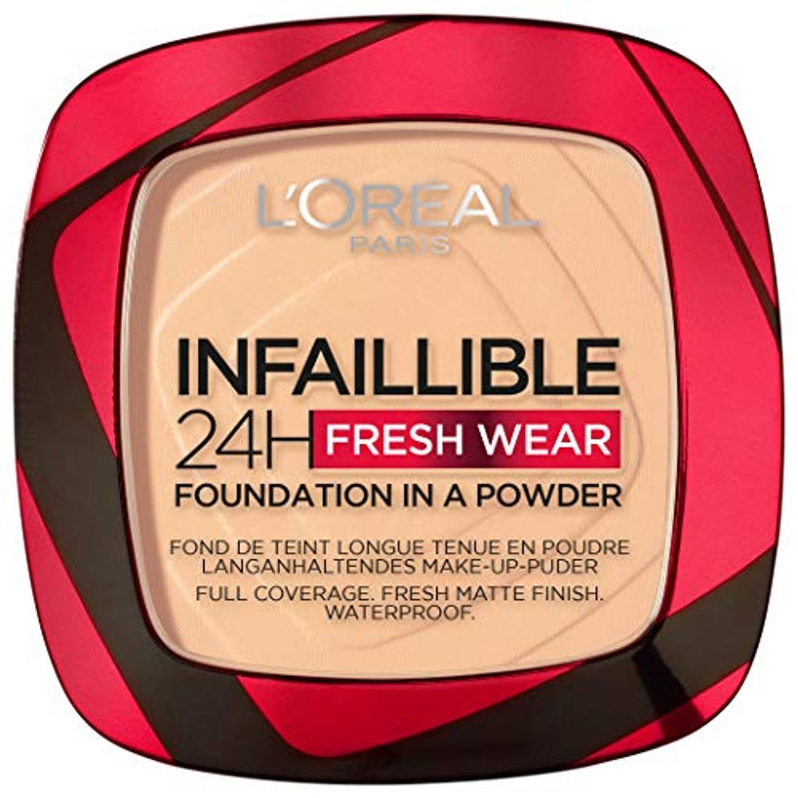 Product L'Oréal Paris Polvos Compactos Mate Infalible 24H, Larga Duración, Cobertura Media-Alta, Resistente