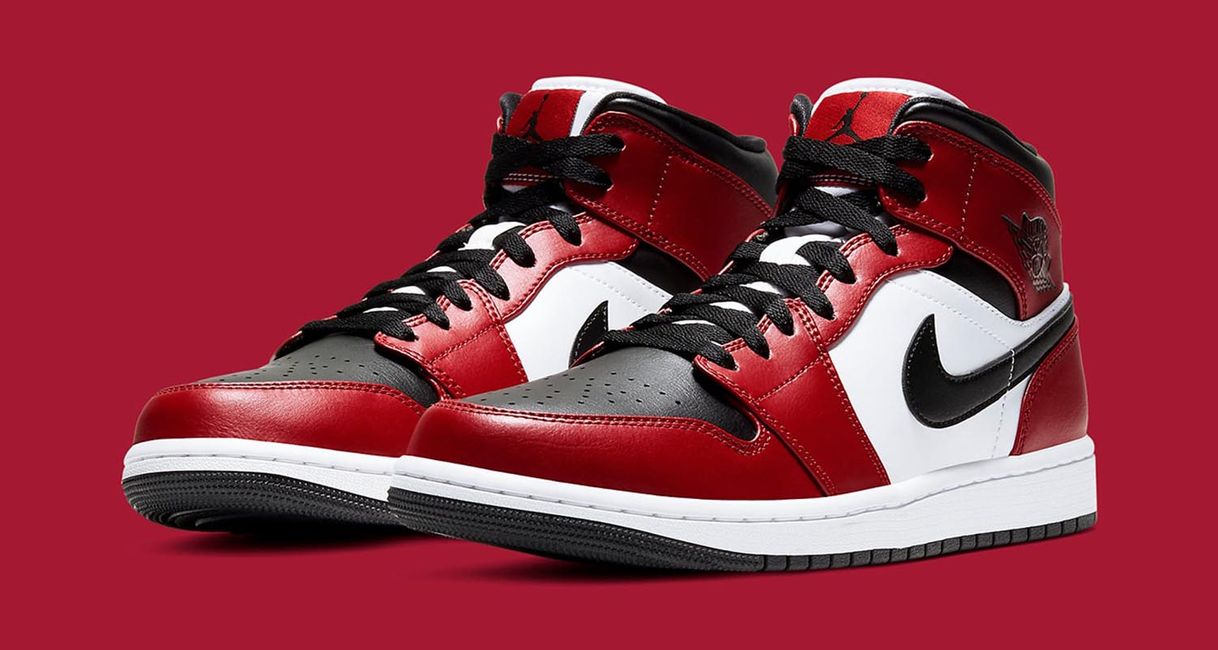 Social Air Jordan 1 Mid Chicago Toe 554724-069 - Talla 45