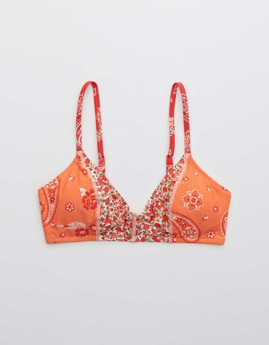 Moda Drop Neck Bikini Top | Aerie