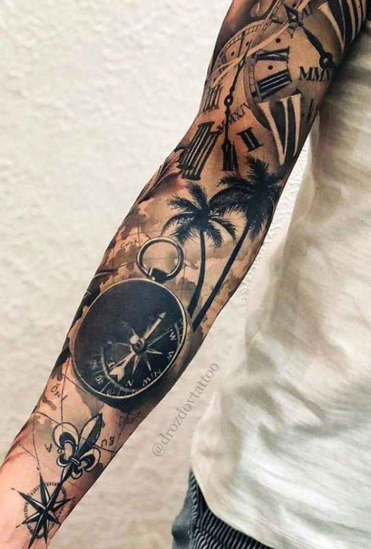Social Tatuagem 3D masculina 