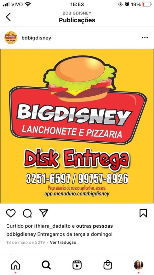 Restaurantes BIGDISNEY hamburgueira