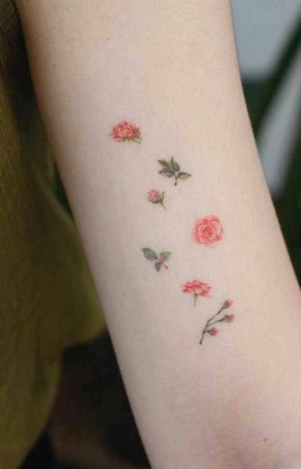 Small flowers tattoo