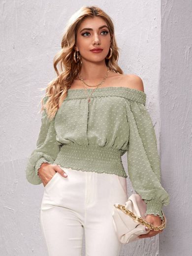 Babado Simples elegante Blusa