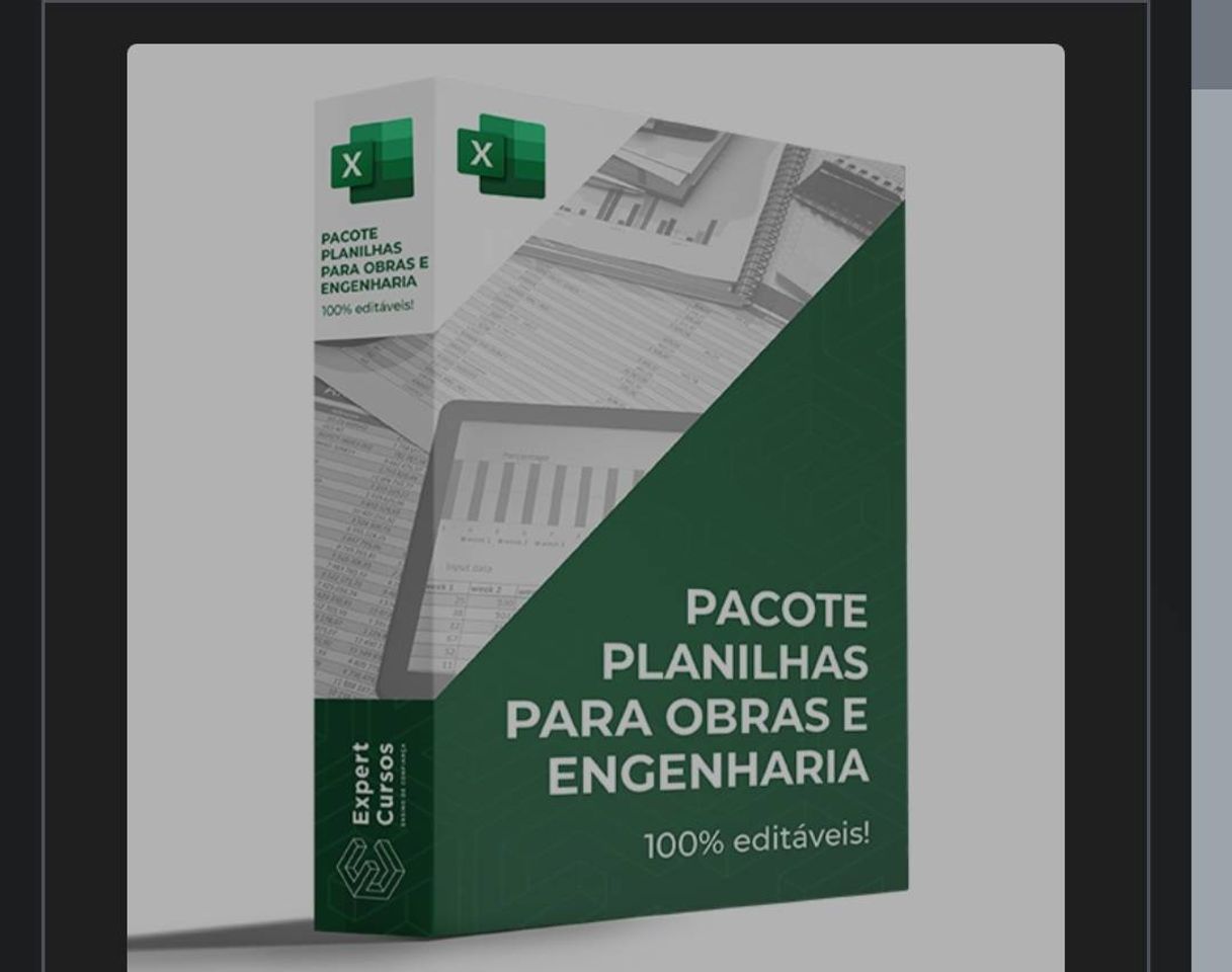 Products Pacote de Planilhas

