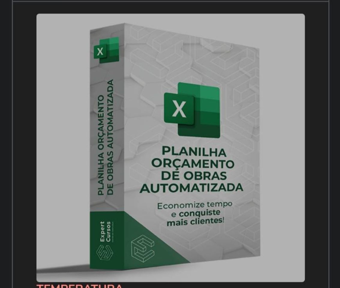 Products Planilha Orçamento de Obras Automatizada

