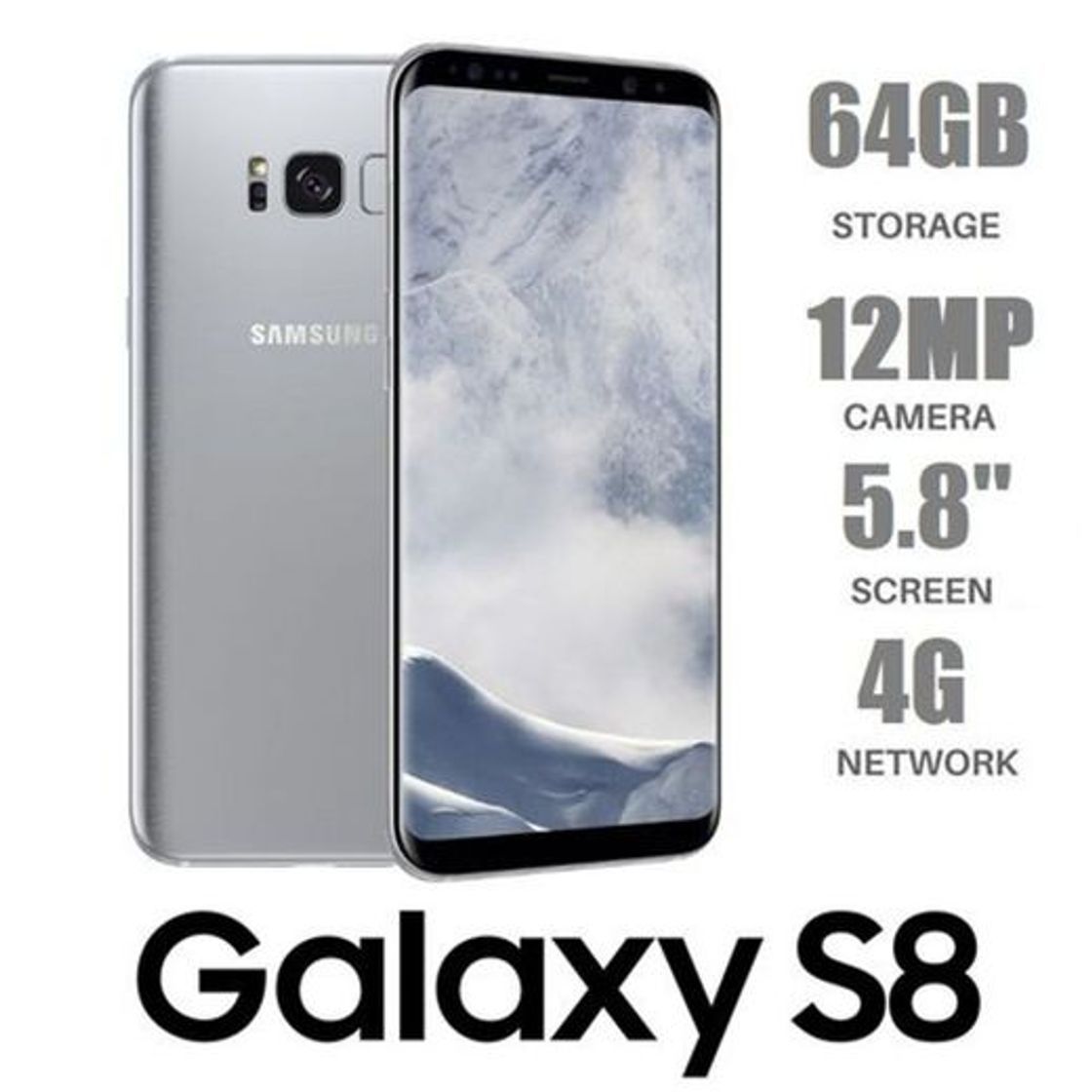 Social Samsung Galaxy S8 Smartphone, 4GB RAM, 64GB, 12MP, Android,