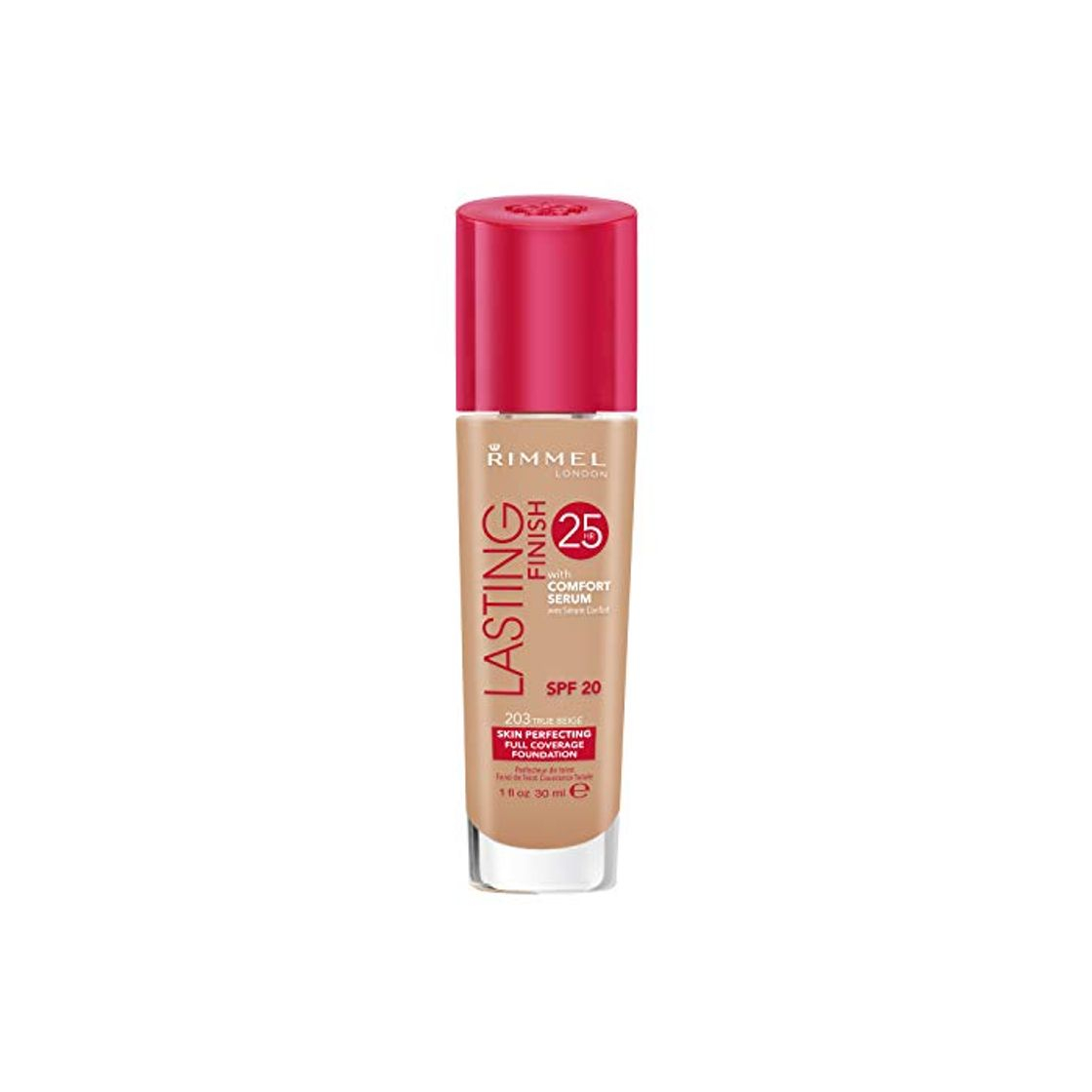 Social Rimmel London Lasting Finish Foundation 25H Base de Maquillaje Tono 203 True