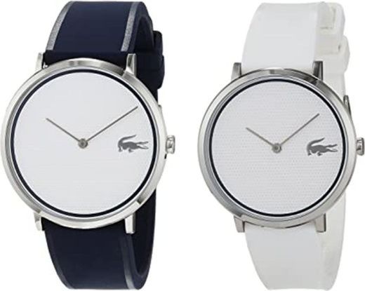 Lacoste Reloj Analógico para Hombre de Cuarzo con Correa en Silicona 2010984