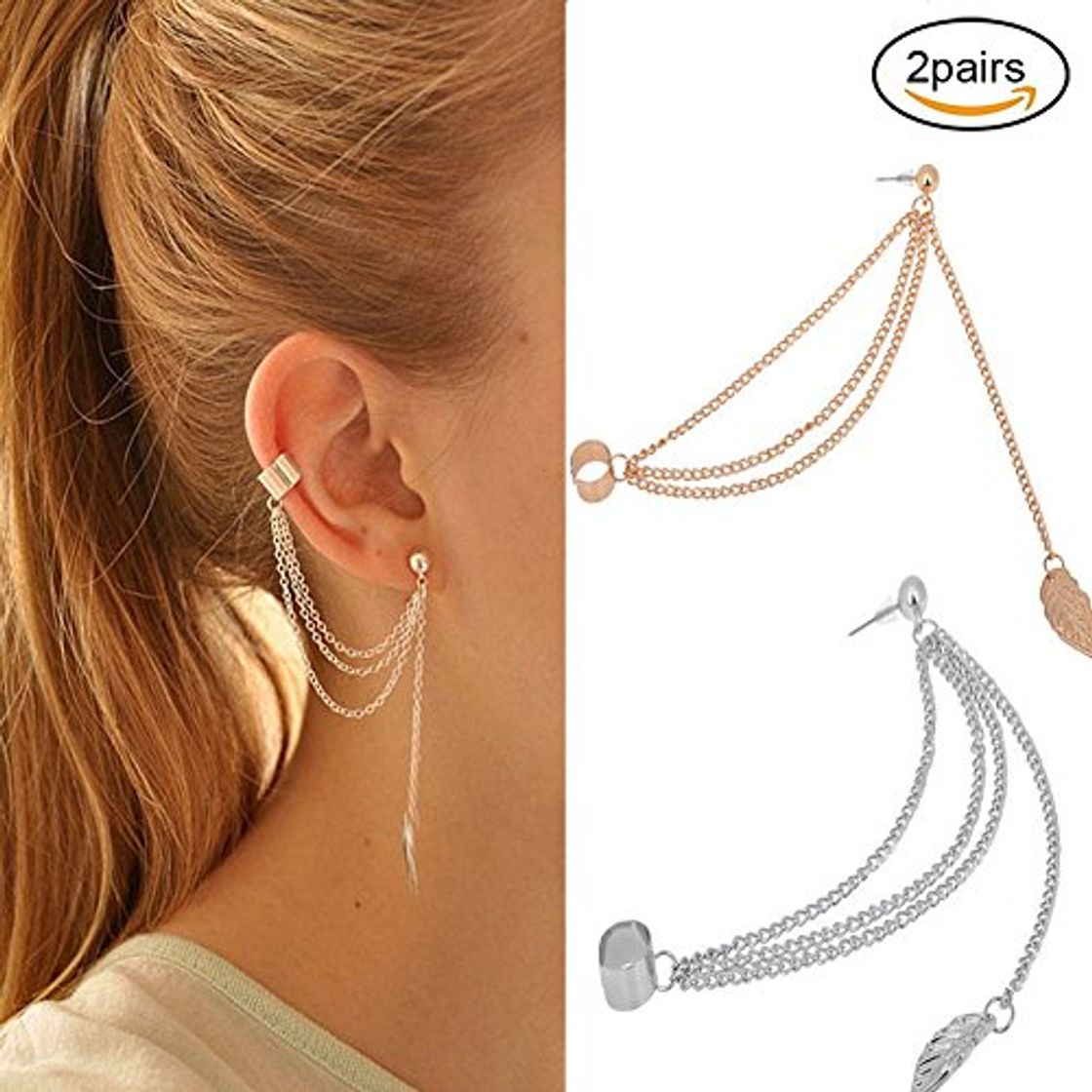 Social EQLEF Cadena Mujeres Chica con Estilo Punk Rock cuelga la Borla de