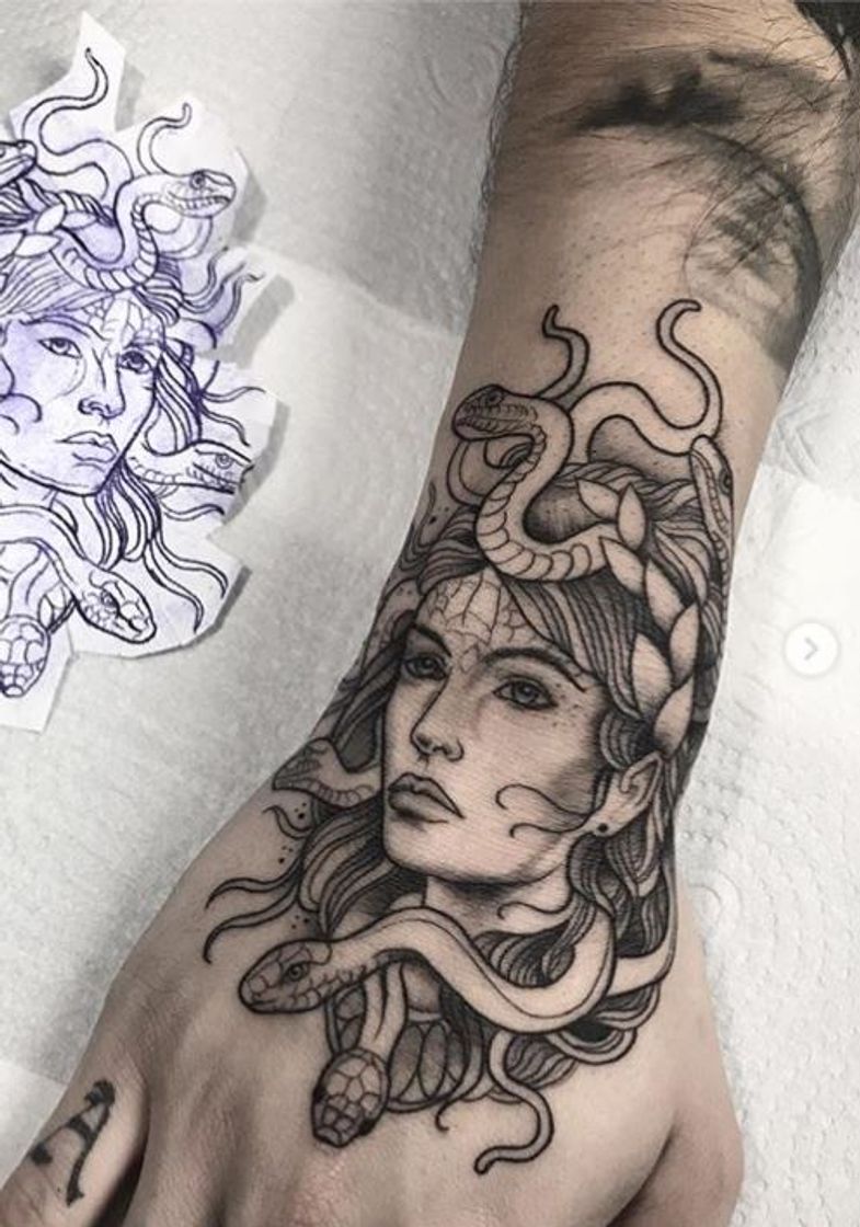 Fashion Medusa Tattoo