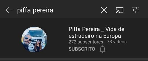 YouTube : Piffa Pereira - Vida de estradeiro na Europa 