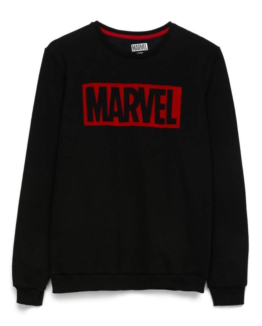 Fashion Blusa Moletom Marvel - Preto