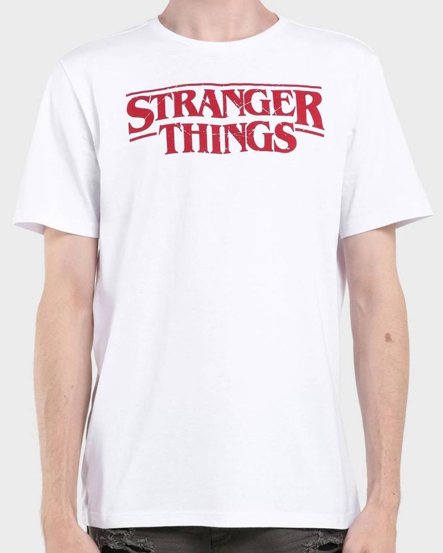 Fashion Camiseta Stranger Things - Branco 