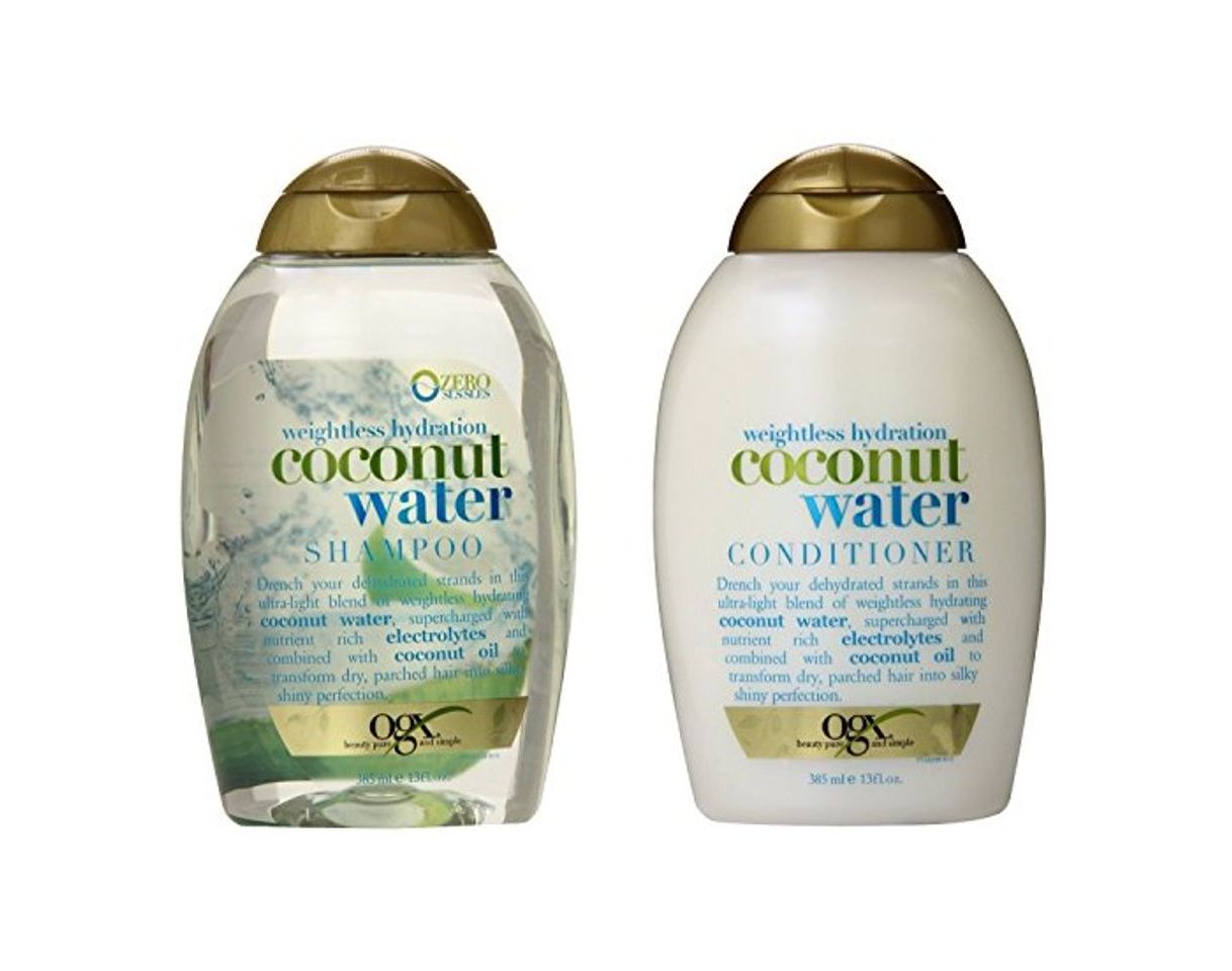 Producto OGX Weightless Hydration Coconut Water Shampoo & Conditioner, 13 Ounce