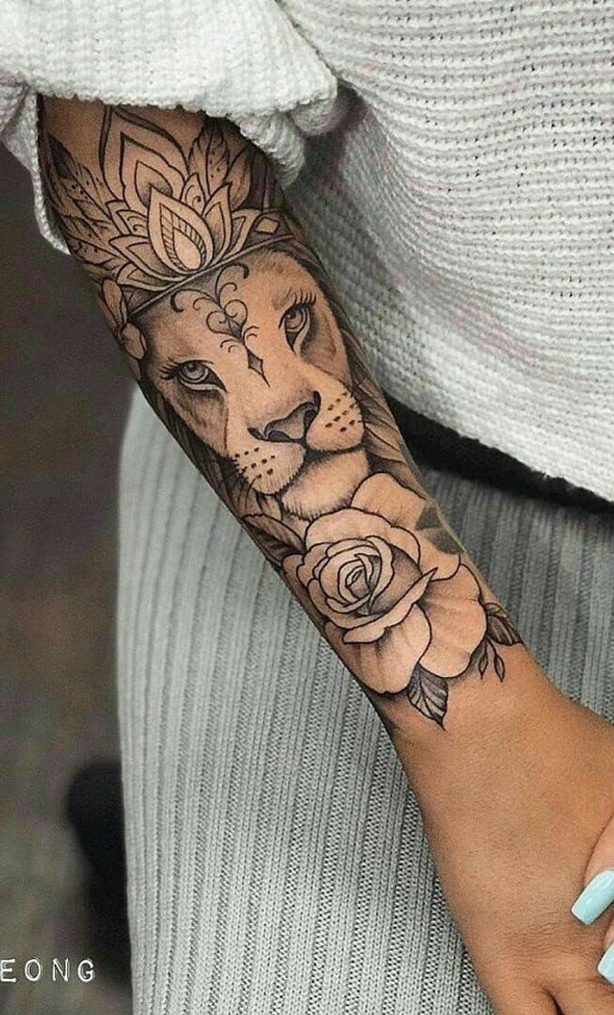 Moda Tatuagem descolada Leão 💥