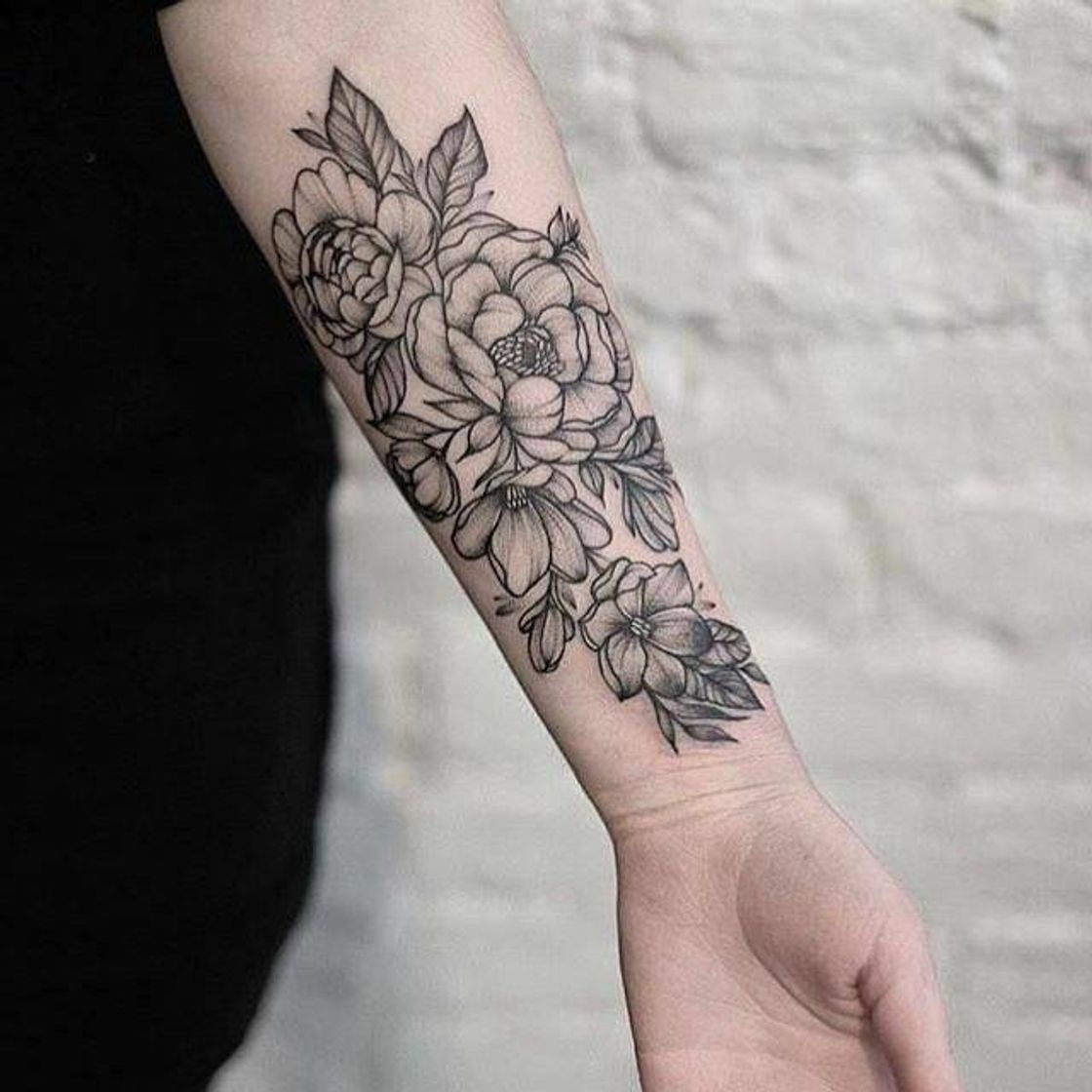 Moda Tatuagem de flores