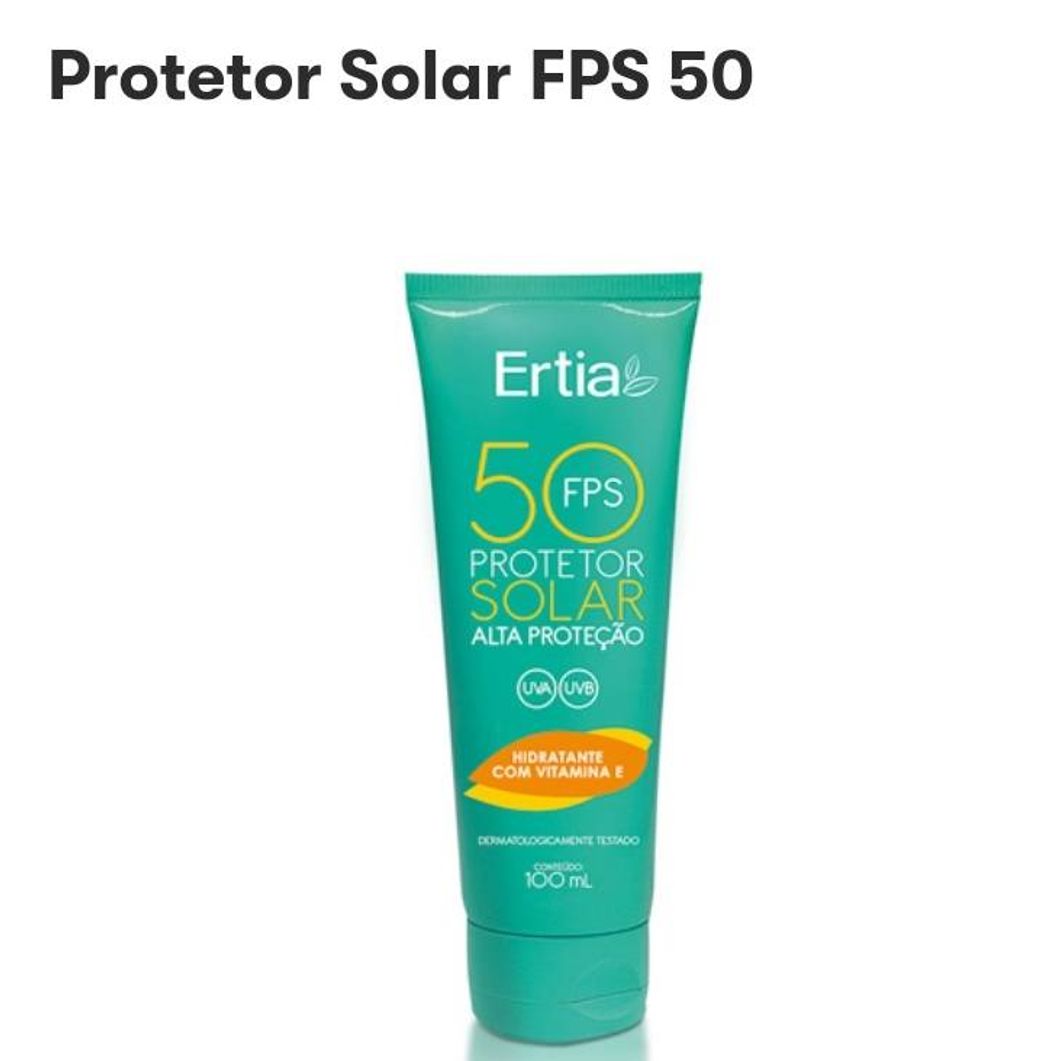 Moda Protetor Solar FPS 50