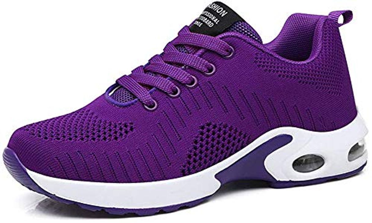 Fashion Zapatillas Deportivas de Mujer Air Cordones Zapatillas de Running Fitness Sneakers 4cm