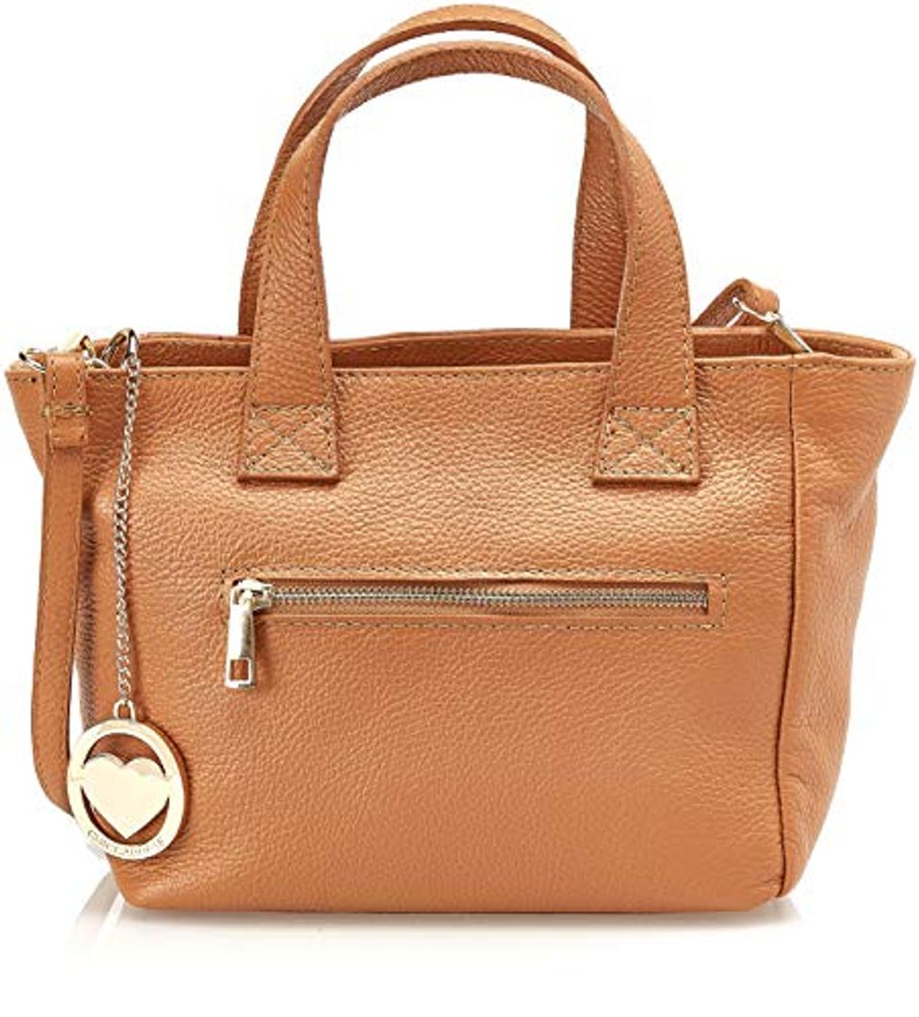 Moda Chicca Borse Cbc34010tar, Bolso de mano. para Mujer, Marrón