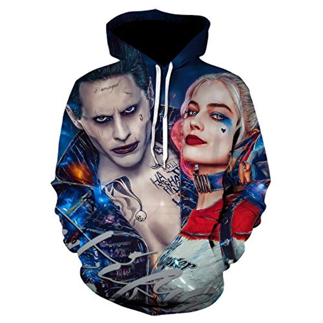 Social New Suicide Squad Joker Harley Quinn Sudadera con Estampado 3D Hombres Mujeres