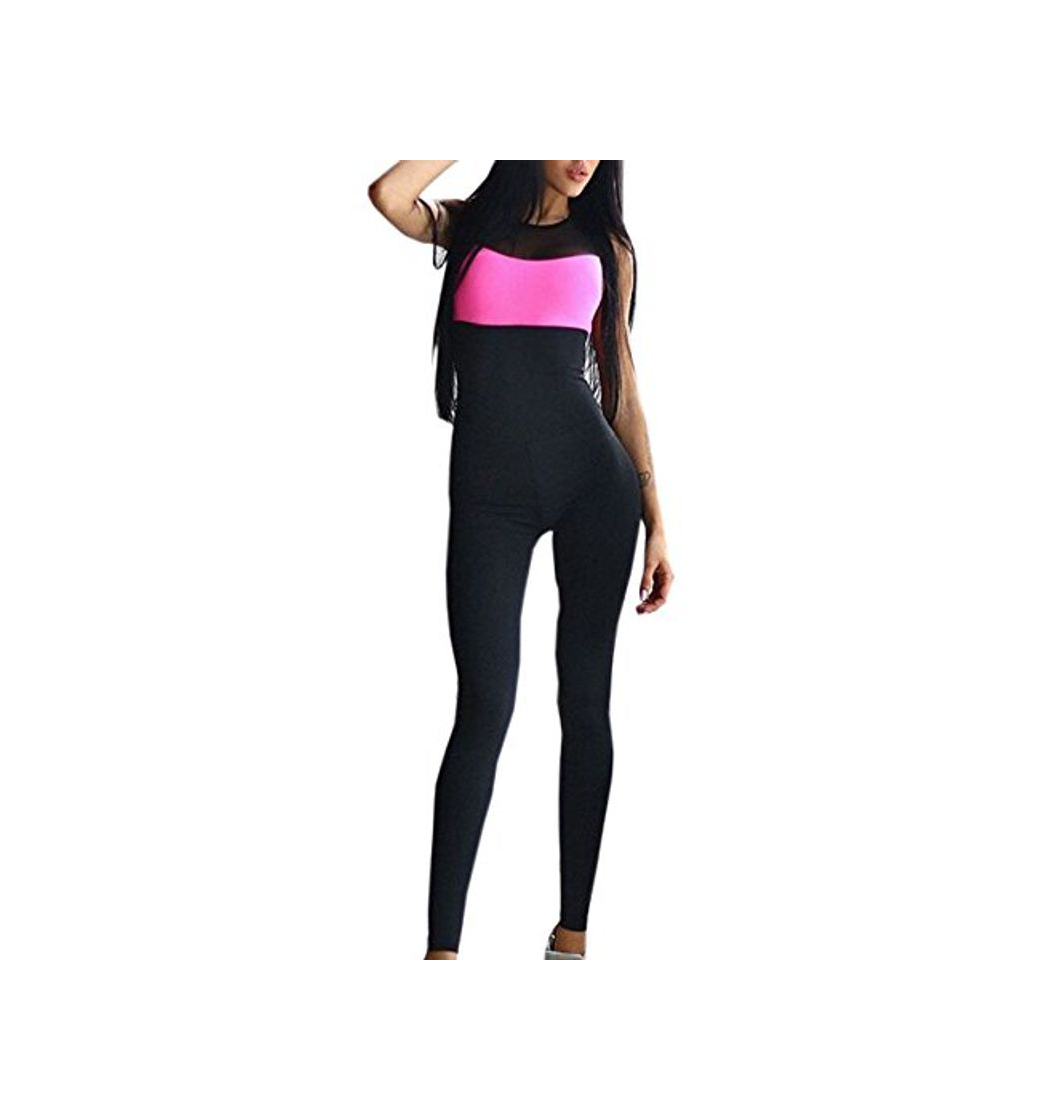 Moda OUFour Mujeres Vendaje Playsuit Deportes Gimnasia Mono y Mameluco Fitness Jogging para Pantalones de Yoga Jumpsuits