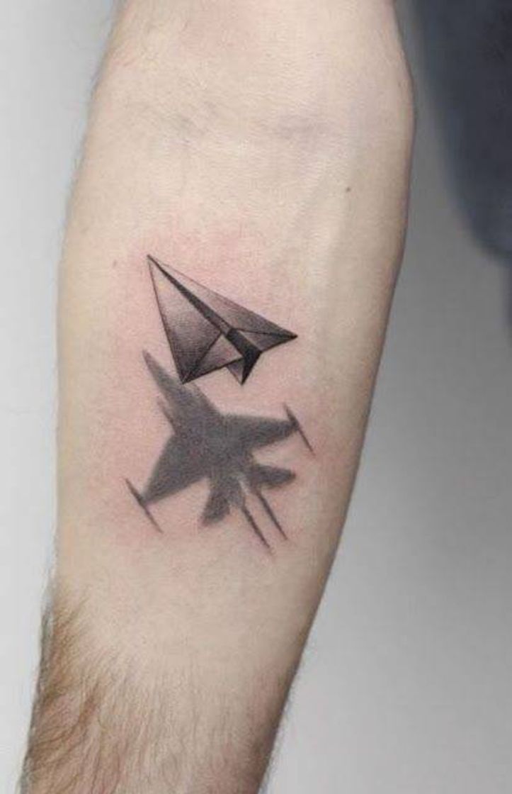 Moda Tatuagem avião 