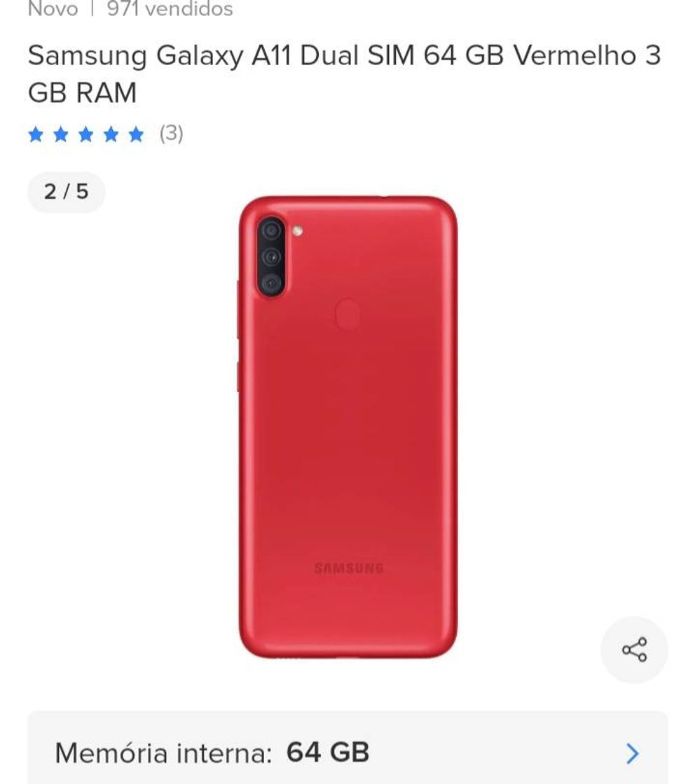 Moda Samsung A11 muito barato