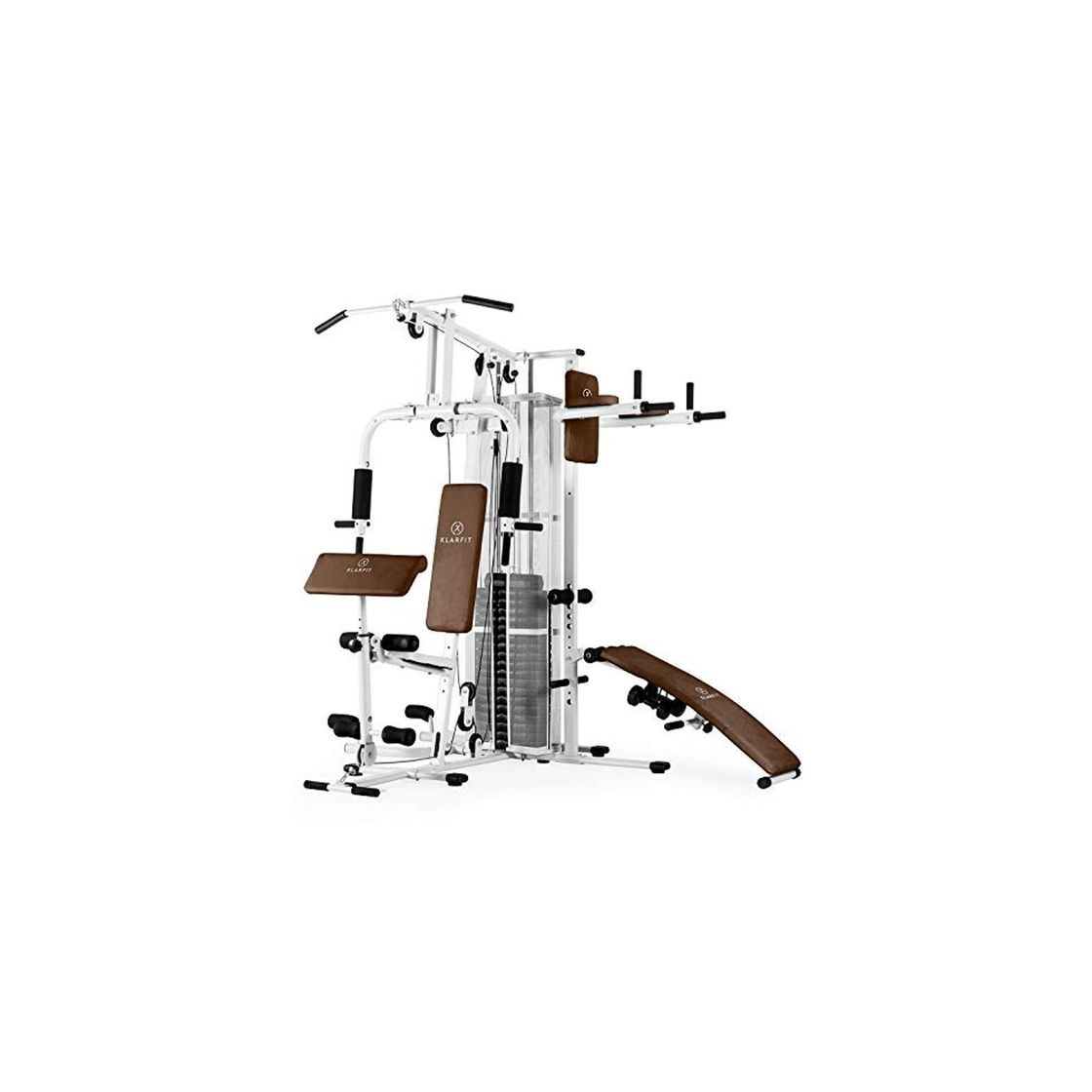 Social Klarfit Ultimate Gym 5000 White Edition - Máquina de Gimnasio