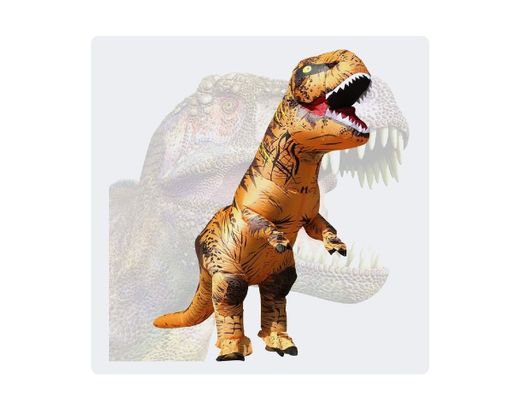 Espectacular disfraz de dinosaurio realista