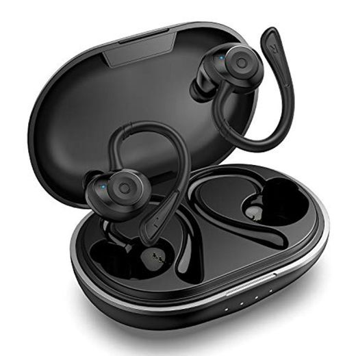 HolyHigh Auriculares Inalambricos Bluetooth 5.0 IPX7 Impermeable Auriculares Deportivos con Cancelación de