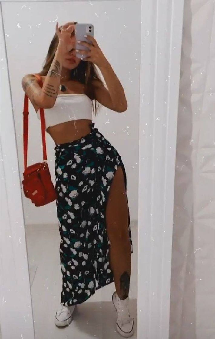 Social Look com saia longa 