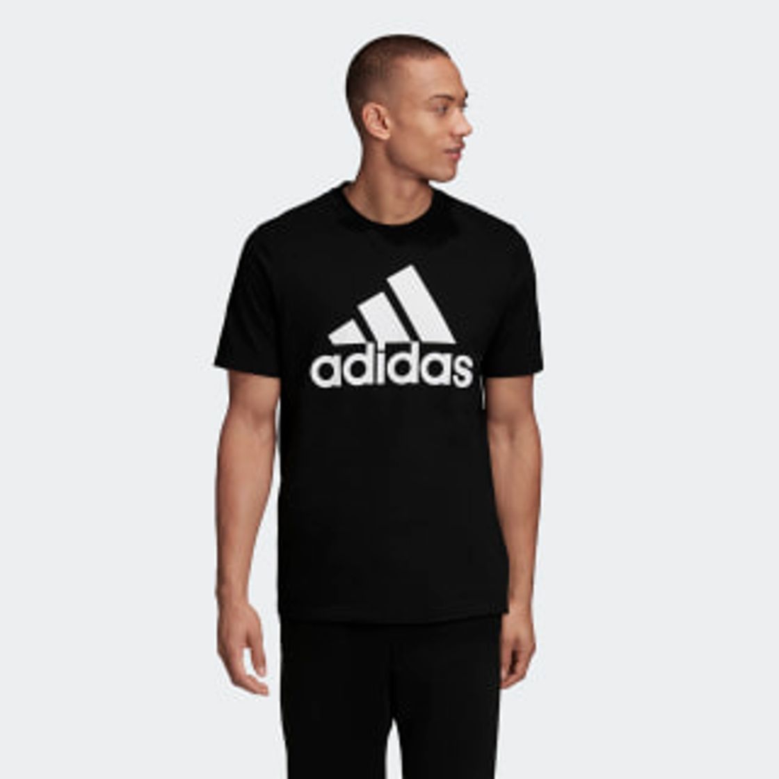 Fitness adidas Most Haves Badge of Sports TS M Camiseta, Hombre, Gris