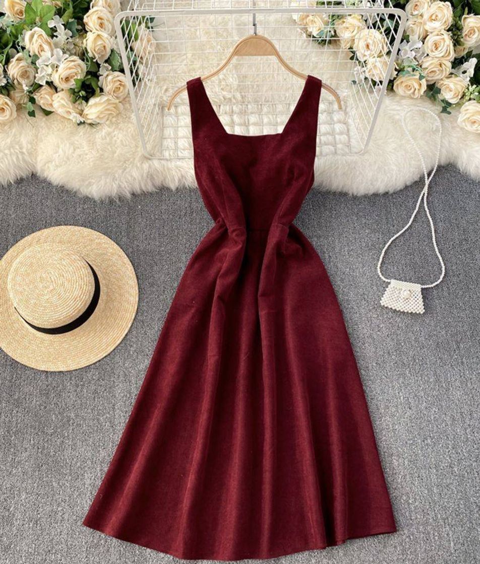 Moda Vestido vinho ❣