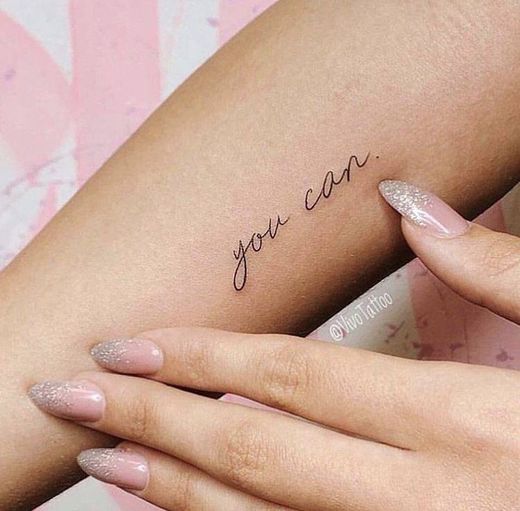 Tattoo "you can" 🌟