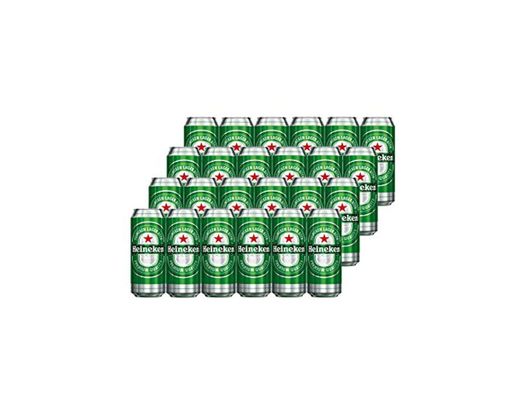 Heineken Cerveza - Caja de 24 Latas x 500 ml - Total